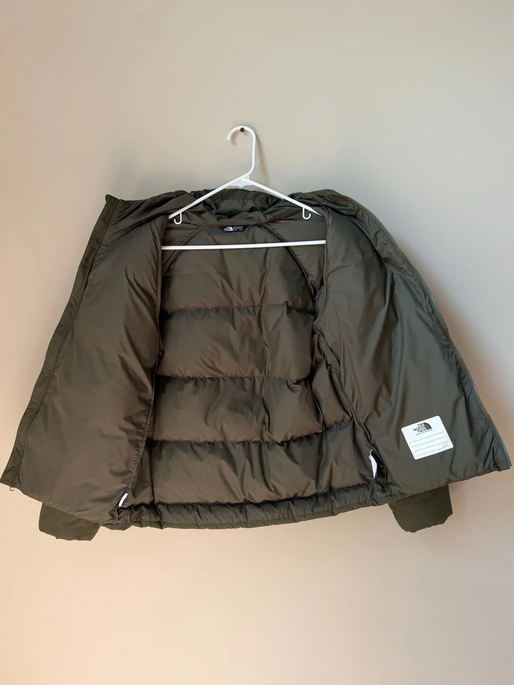 Boys' North Down Hooded Jacket, Color: New Taupe Green, Size: XL (14/16)
